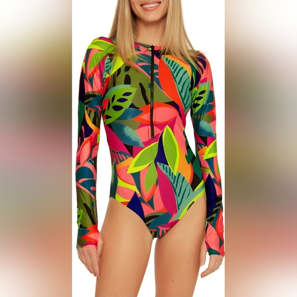 Trina TurkRainforest Paddle One-Piece Swimsuit 🪴 - Picture 2 of 6